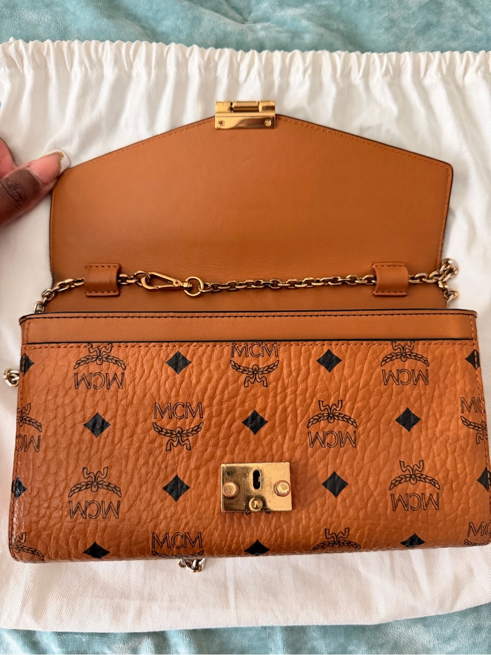 MCM colorblock crossbody bag - Picture 12 of 12